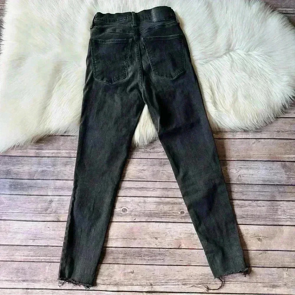 Levi’s Mile High Black/ Gray Skinny Jeans Sz 26 - Picture 5 of 9